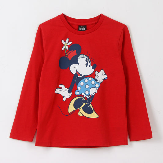 Bipack Polera Manga Larga Niña Full Print Minnie Rojo Disney - Poleras Chile | The Brands Club cl