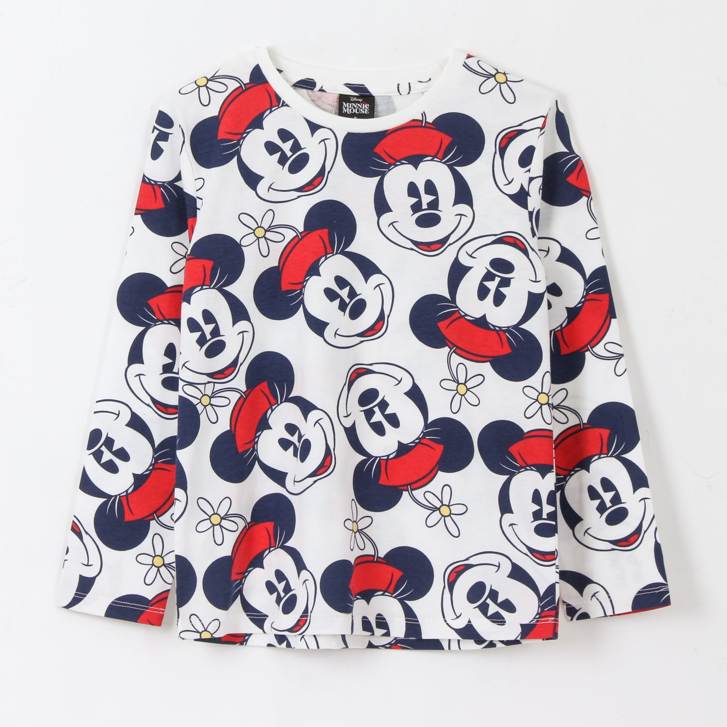 Bipack Polera Manga Larga Niña Full Print Minnie Rojo Disney - Poleras Chile | The Brands Club cl