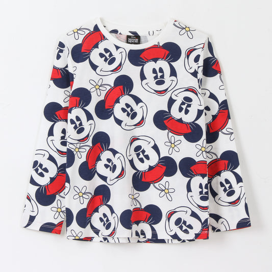 Bipack Polera Manga Larga Niña Full Print Minnie Rojo Disney - Poleras Chile | The Brands Club cl