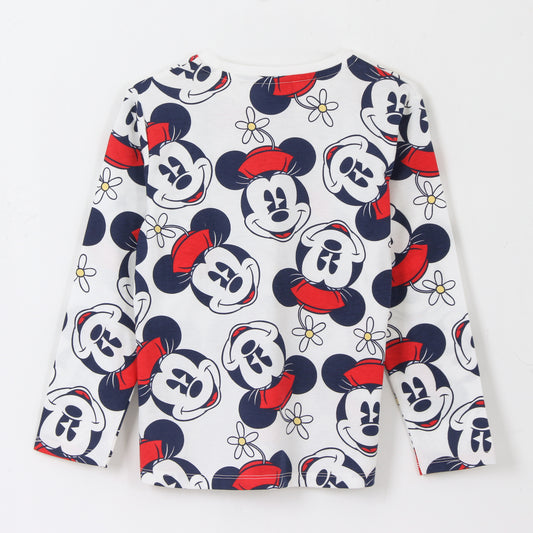 Bipack Polera Manga Larga Niña Full Print Minnie Rojo Disney - Poleras Chile | The Brands Club cl