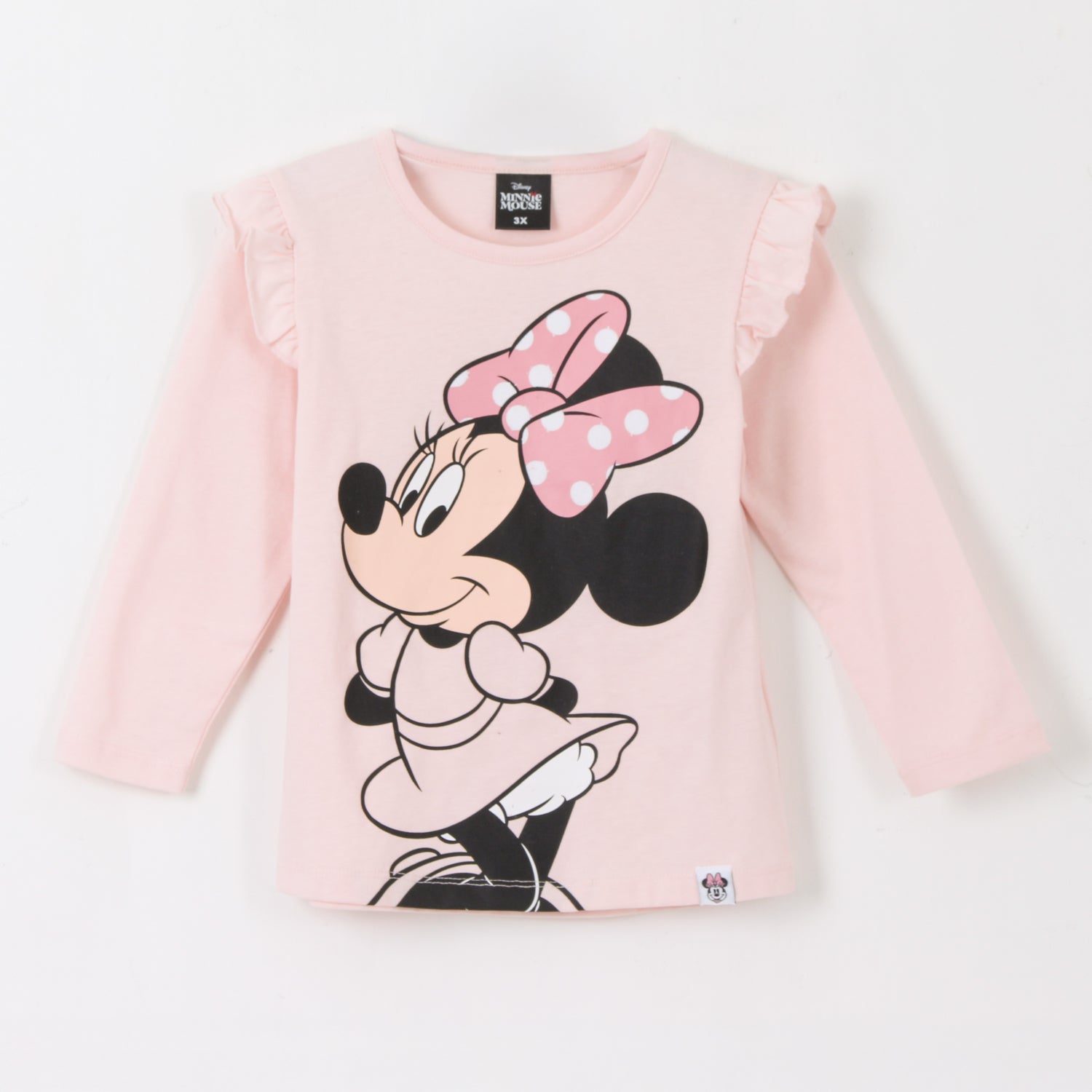 Polera Manga Larga Niña Vuelos Minnie Rosado Disney - Poleras Chile | The Brands Club cl