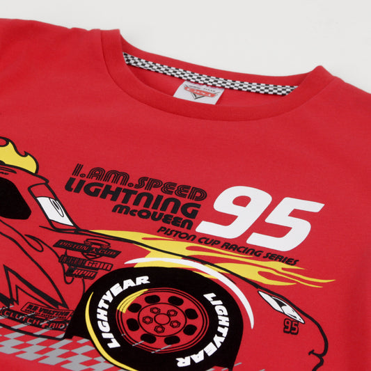 Polera Manga Larga Niño Rayo McQueen Cars Rojo Disney - Poleras Chile | The Brands Club cl