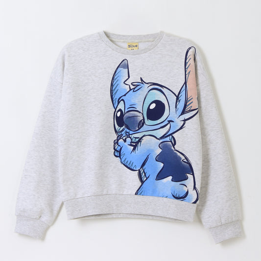 Polerón Cerrado Niña Personaje Lilo & Stitch Gris Disney - Polerones Chile | The Brands Club cl