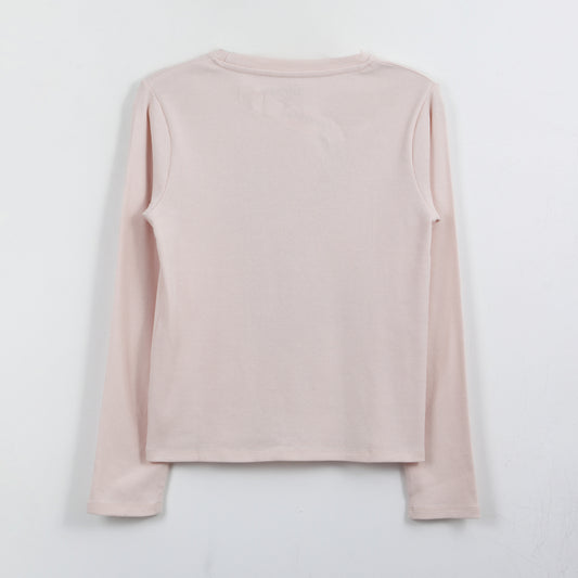 Polera Manga Larga Niña Kisses Lilo & Stitch Rosado Disney - Poleras Chile | The Brands Club cl