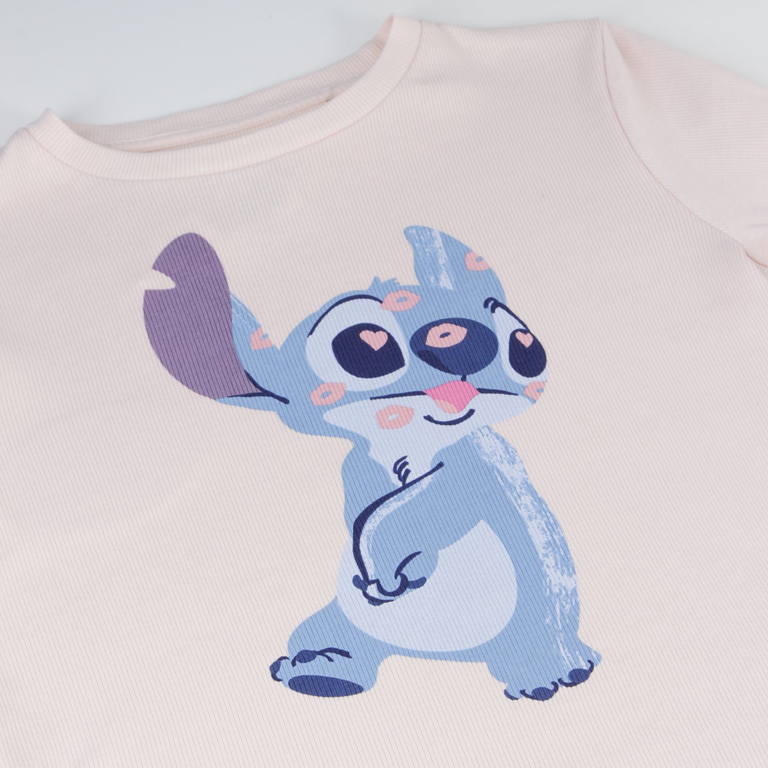 Polera Manga Larga Niña Kisses Lilo & Stitch Rosado Disney - Poleras Chile | The Brands Club cl