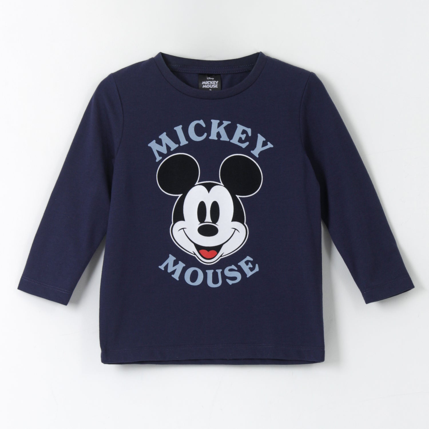 Polera Manga Larga Niño Mickey Mouse Azul Marino Disney - Poleras Chile | The Brands Club cl