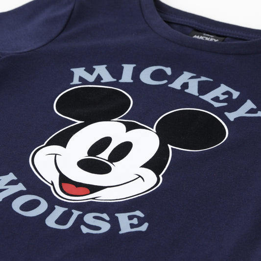 Polera Manga Larga Niño Mickey Mouse Azul Marino Disney - Poleras Chile | The Brands Club cl