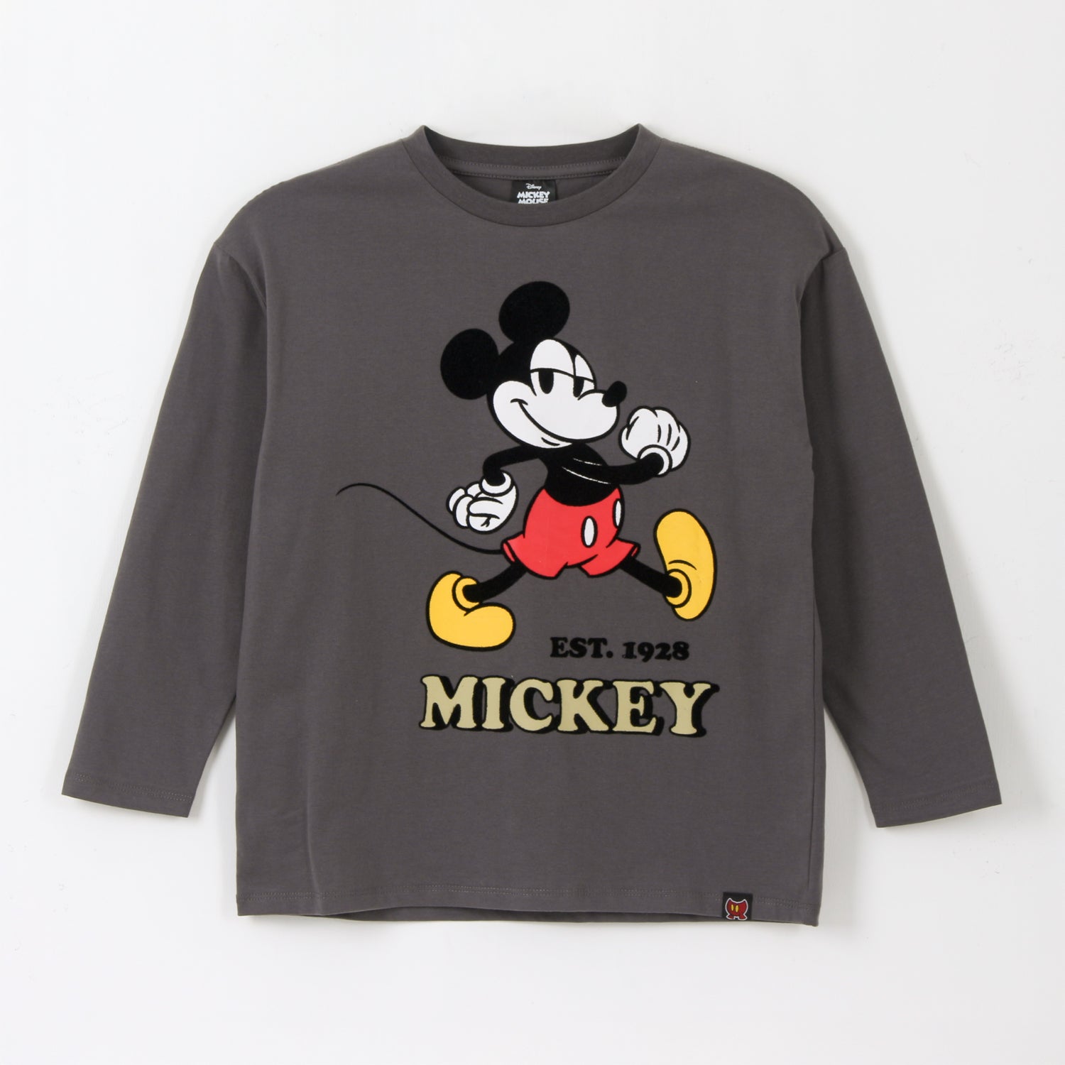 Polera Manga Larga Niño Est 1928 Mickey Gris Disney - Poleras Chile | The Brands Club cl