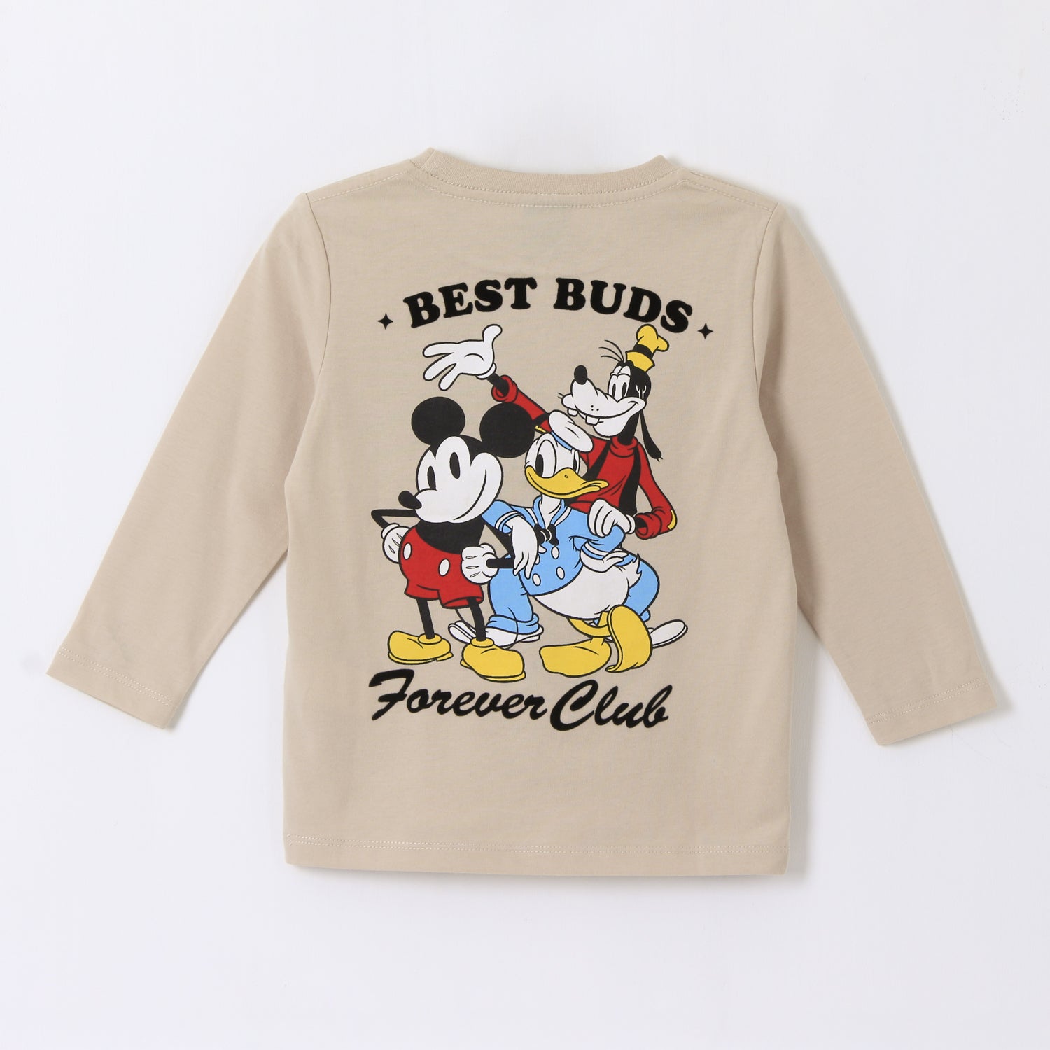 Polera Manga Larga Niño Back Print Mickey Beige Disney - Poleras Chile | The Brands Club cl