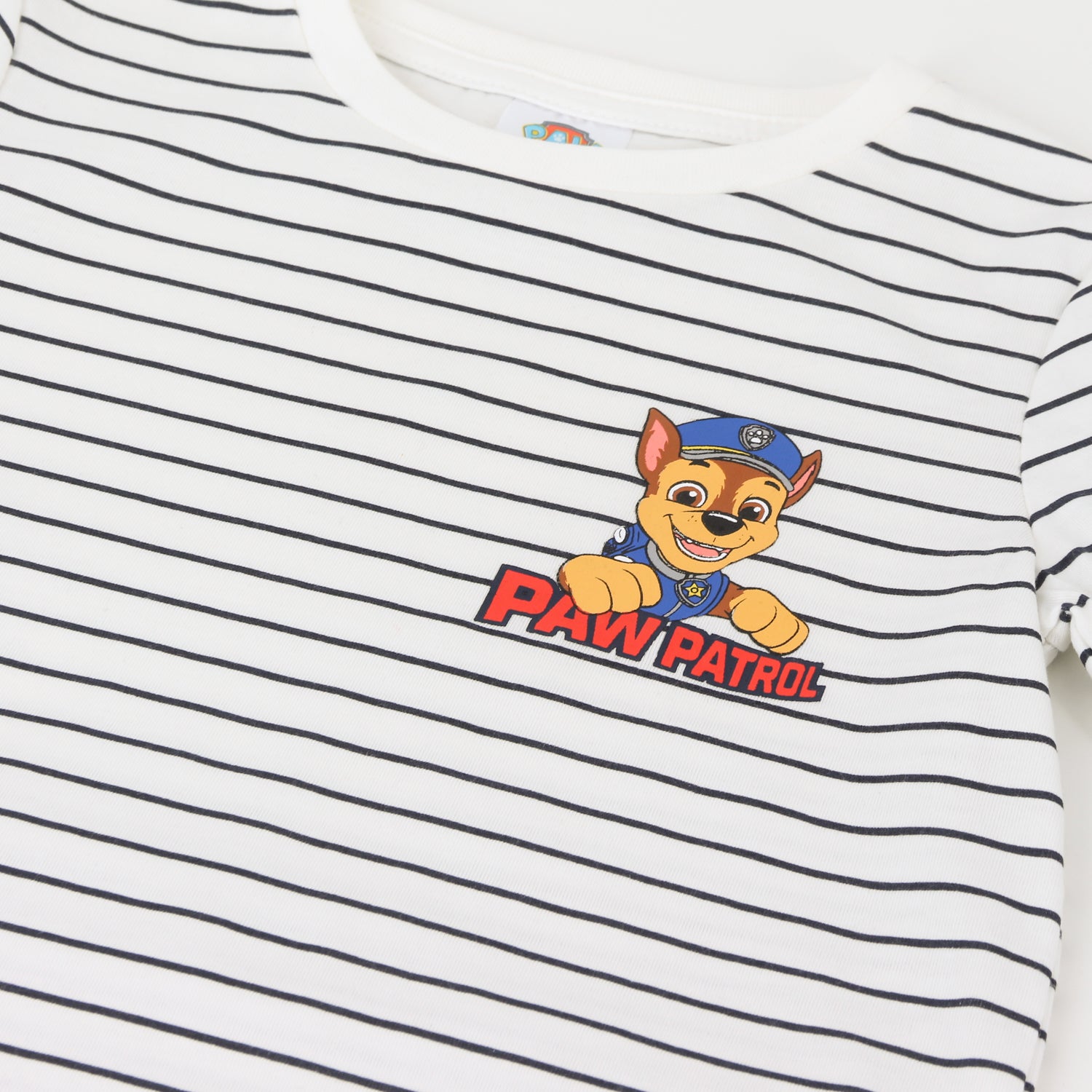 Polera Manga Larga Niño Rayas Chase Blanco Paw Patrol - Poleras Chile | The Brands Club cl