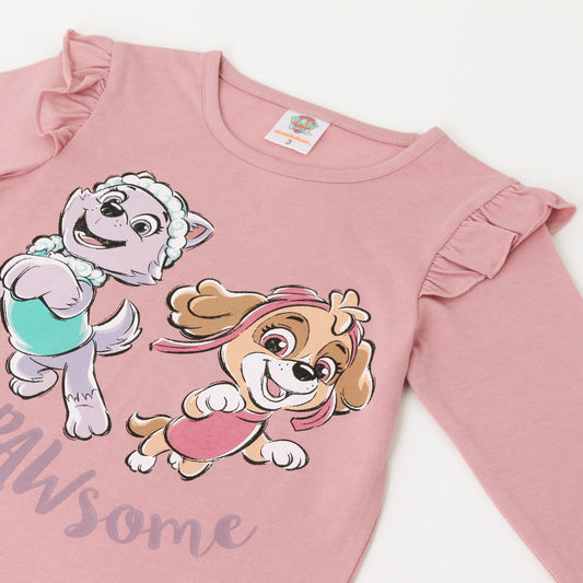 Polera Manga Larga Niña Vuelos Friends Rosado Paw Patrol - Poleras Chile | The Brands Club cl