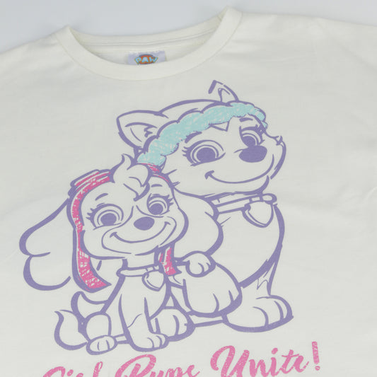 Polera Manga Larga Niña Everest & Skye Blanco Paw Patrol - Poleras Chile | The Brands Club cl