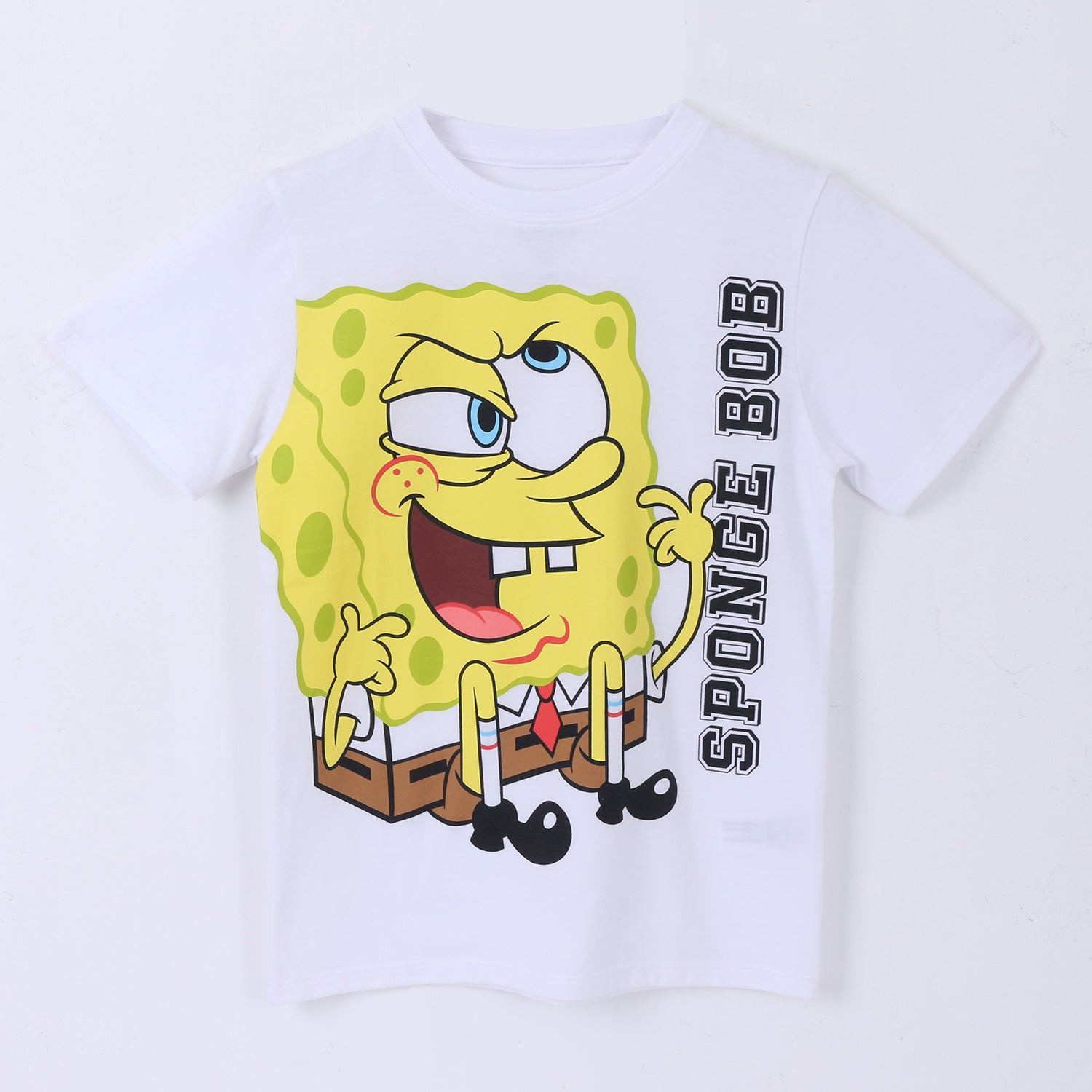 Polera Manga Corta Niño Blanco Personaje Bob Esponja - Poleras Chile | The Brands Club cl