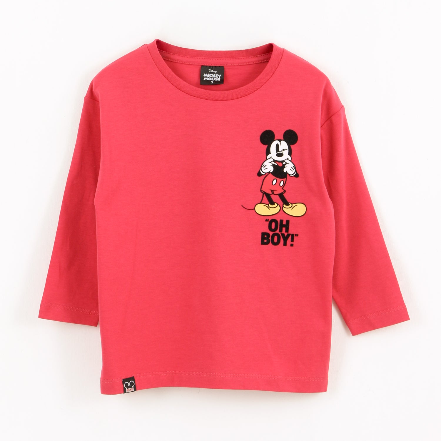 Polera Manga Larga Niño Back Print Mickey Rojo Disney - Poleras Chile | The Brands Club cl