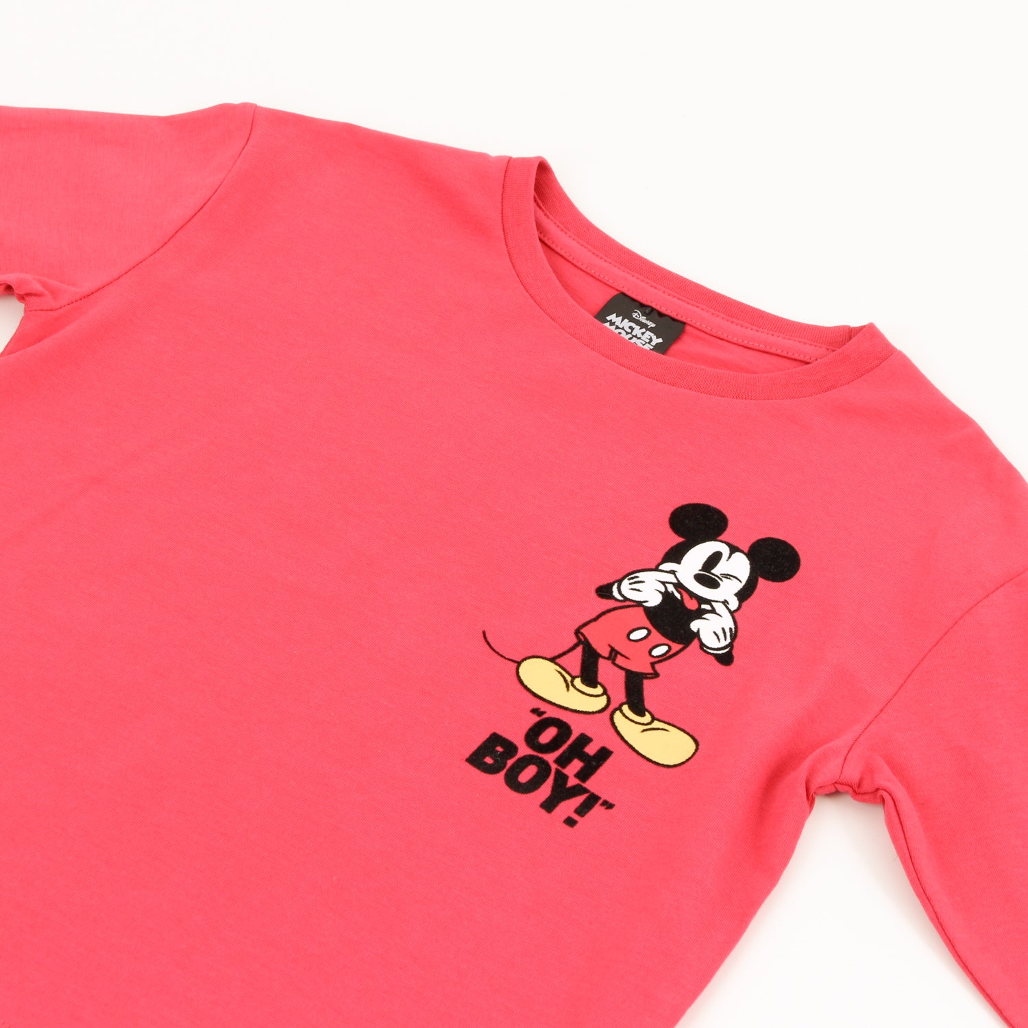 Polera Manga Larga Niño Back Print Mickey Rojo Disney - Poleras Chile | The Brands Club cl