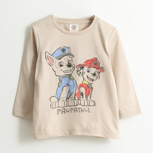 Polera Manga Larga Niño Chase & Marshall Gris Paw Patrol - Poleras Chile | The Brands Club cl