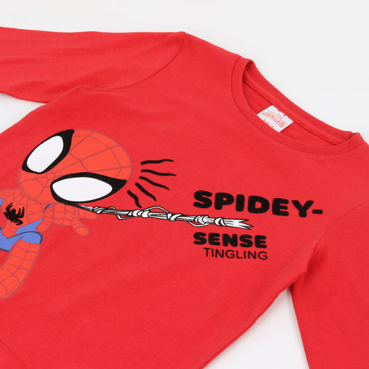 Polera Manga Larga Niño Spidey Rojo Marvel - Poleras Chile | The Brands Club cl