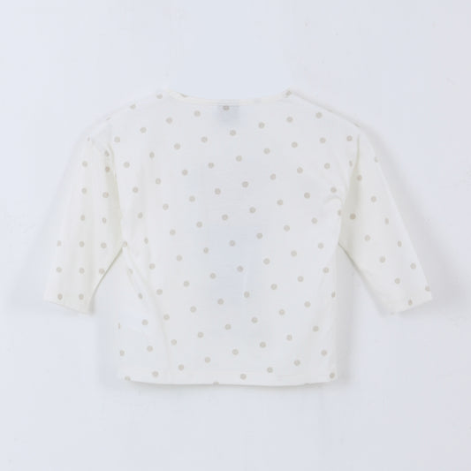 Polera Manga Larga Niña Moño Minnie Blanco Disney - Poleras Chile | The Brands Club cl