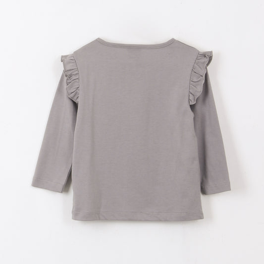 Polera Manga Larga Niña Vuelos Minnie Mouse Gris Disney - Poleras Chile | The Brands Club cl