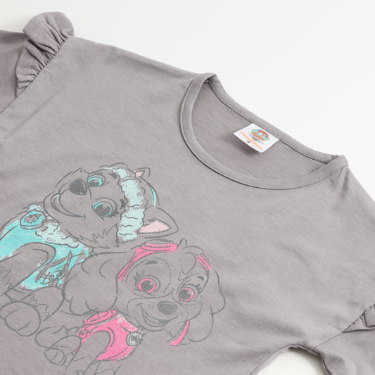 Polera Manga Larga Niña Vuelos Everest Skye Gris Paw Patrol - Poleras Chile | The Brands Club cl