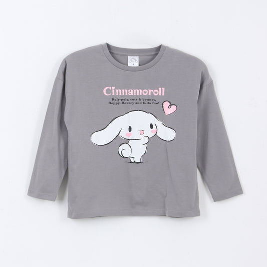 Polera Manga Larga Niña Cinnamoroll Gris Hello Kitty - Poleras Chile | The Brands Club cl
