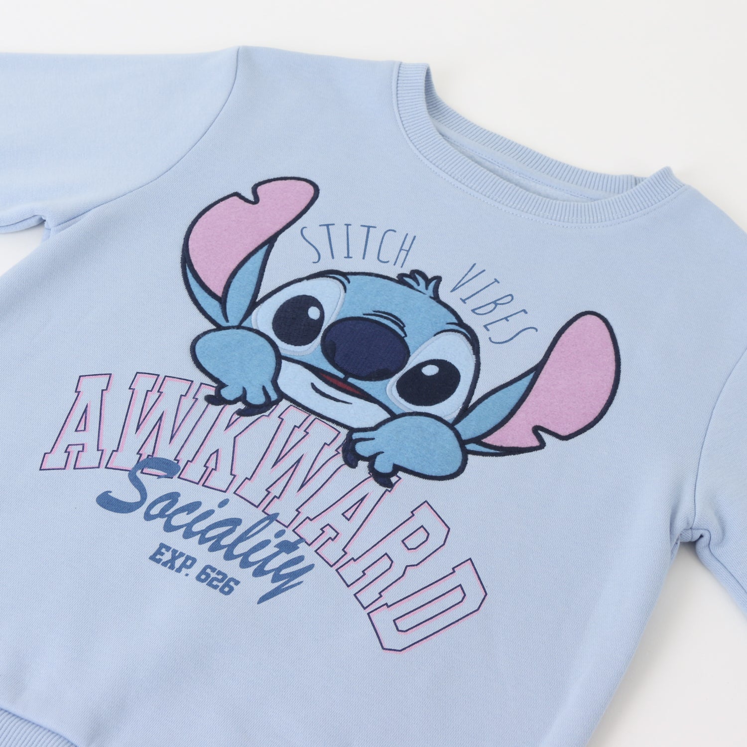 Polerón Cerrado Niña Lilo & Stitch Celeste Disney - Polerones Chile | The Brands Club cl