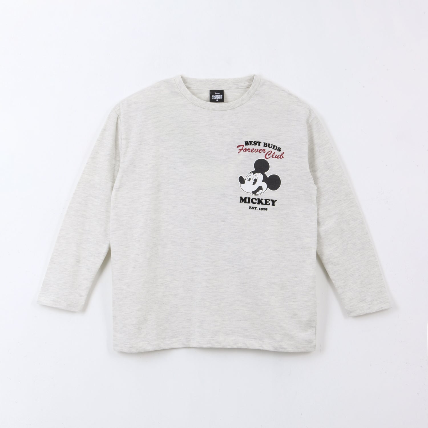 Polera Manga Larga Back Print Mickey Gris Disney - Poleras Chile | The Brands Club cl