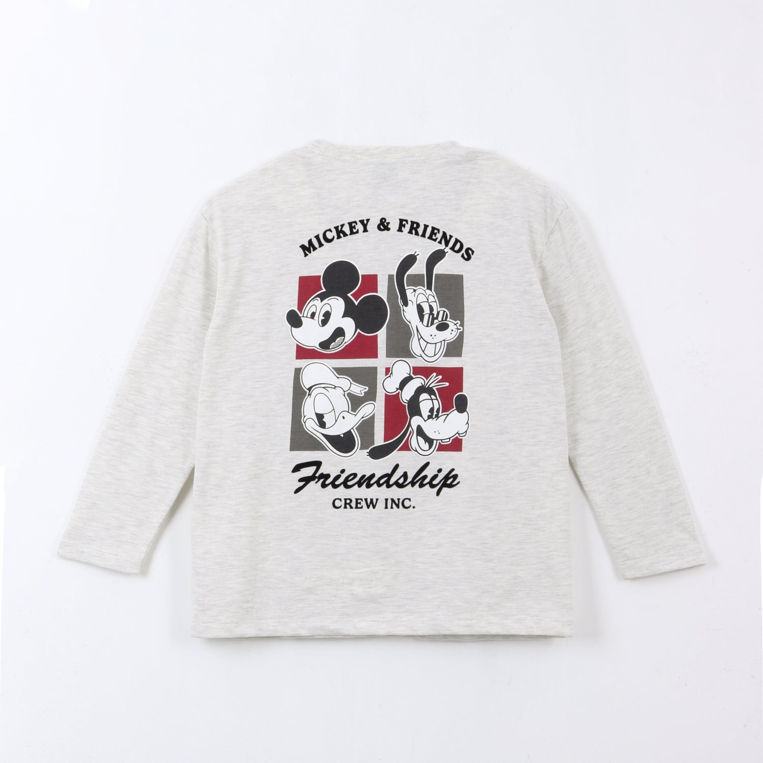 Polera Manga Larga Back Print Mickey Gris Disney - Poleras Chile | The Brands Club cl