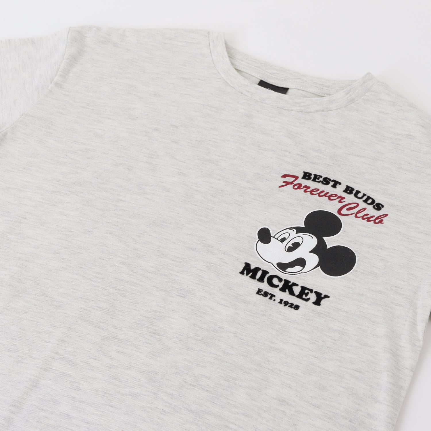 Polera Manga Larga Back Print Mickey Gris Disney - Poleras Chile | The Brands Club cl