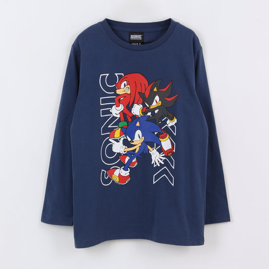 Polera Manga Larga Niño Personajes Azul Sonic - Poleras Chile | The Brands Club cl