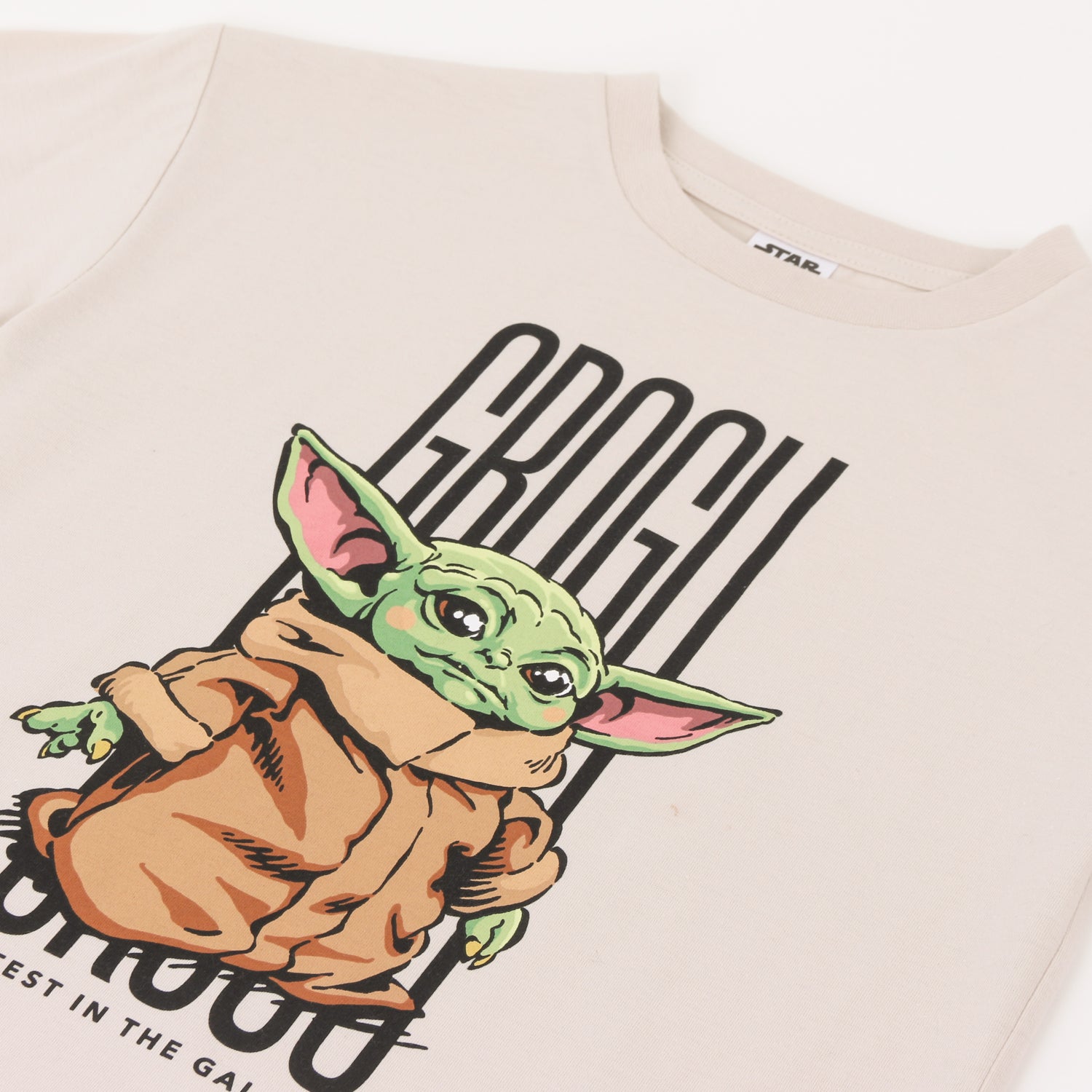 Polera Manga Larga Niño Grogu Beige Star Wars - Poleras Chile | The Brands Club cl