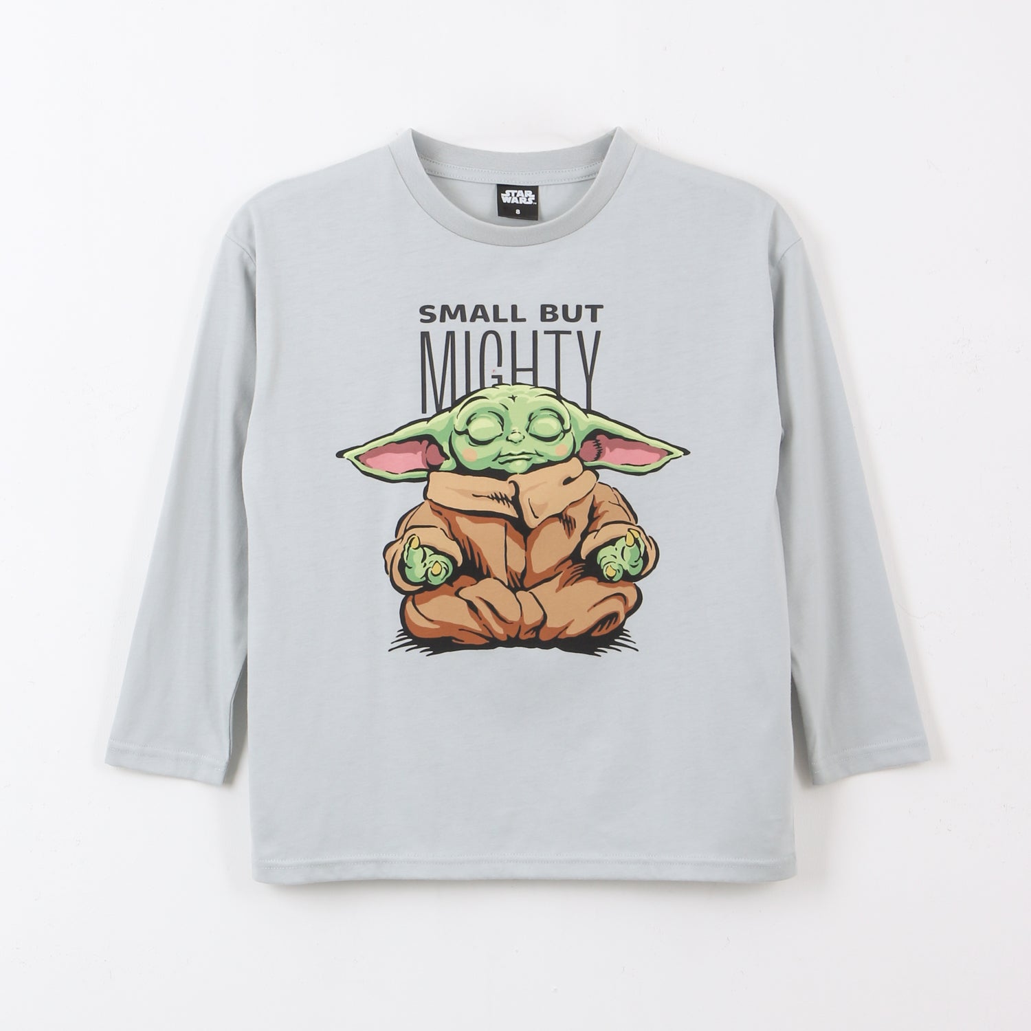 Polera Manga Larga Niño Small But Mighty Gris Star Wars - Poleras Chile | The Brands Club cl