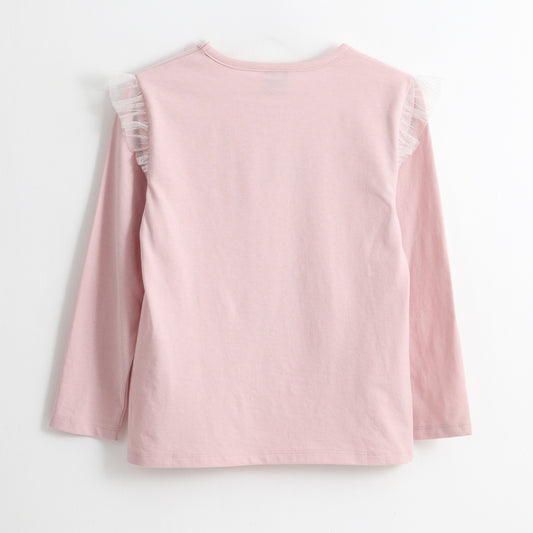 Polera Manga Larga Niña Vuelos Minnie Guiño Rosado Disney - Poleras Chile | The Brands Club cl