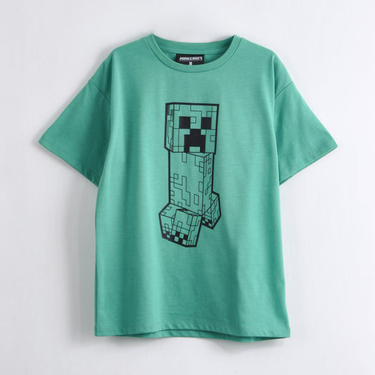 Polera Manga Corta Niño Minecraft Creeper Verde - Poleras Chile | The Brands Club cl