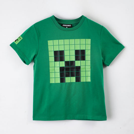 Polera Manga Corta Niño Minecraft Personaje Grande Verde - Poleras Chile | The Brands Club cl
