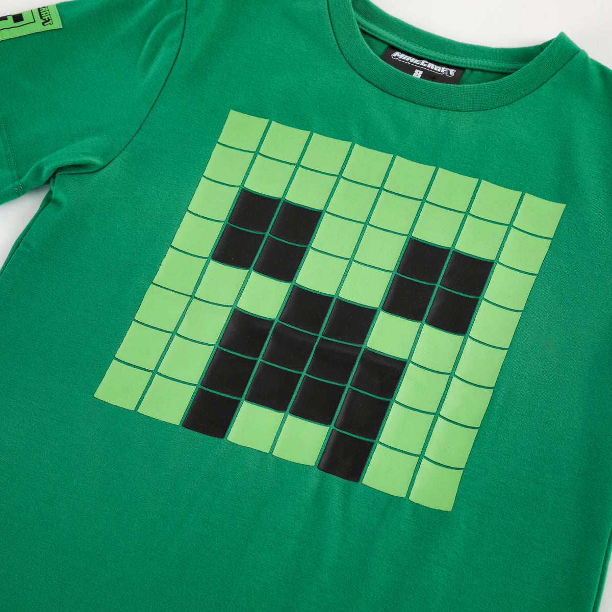 Polera Manga Corta Niño Minecraft Personaje Grande Verde - Poleras Chile | The Brands Club cl