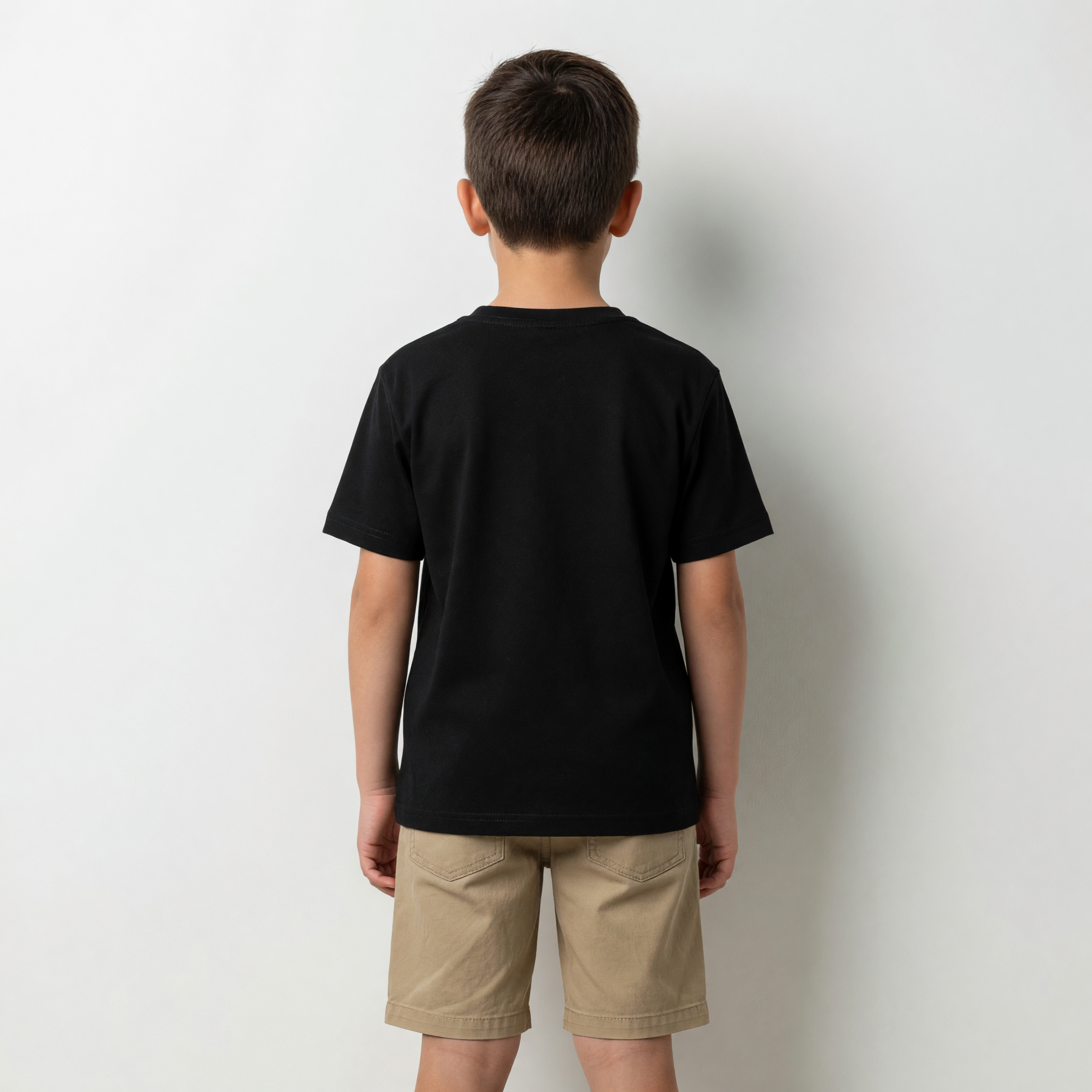 Polera Manga Corta Niño Minecraft Fluor Negro