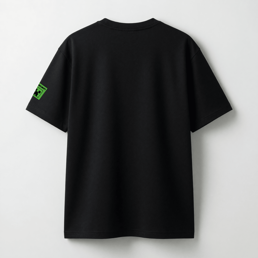 Polera Manga Corta Niño Minecraft Fluor Negro - Poleras Chile | The Brands Club cl