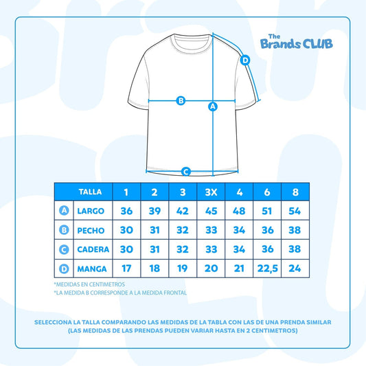 Polera Manga Corta Niño Bluey Raglan Blanco - Poleras Chile | The Brands Club cl