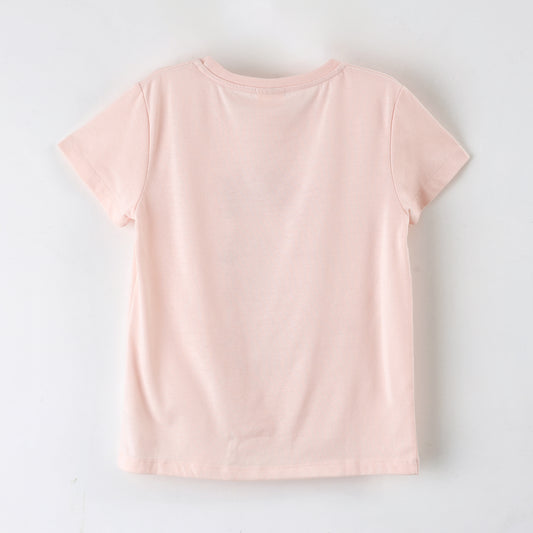 Polera Manga Corta Niña Lilo & Stitch Disney Love Is Magic Rosado - Poleras Chile | The Brands Club cl