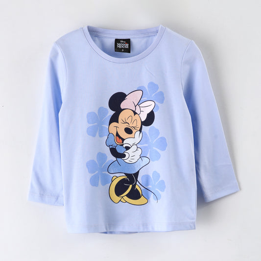 Polera Manga Larga Niña Minnie Disney Celeste - Poleras Chile | The Brands Club cl