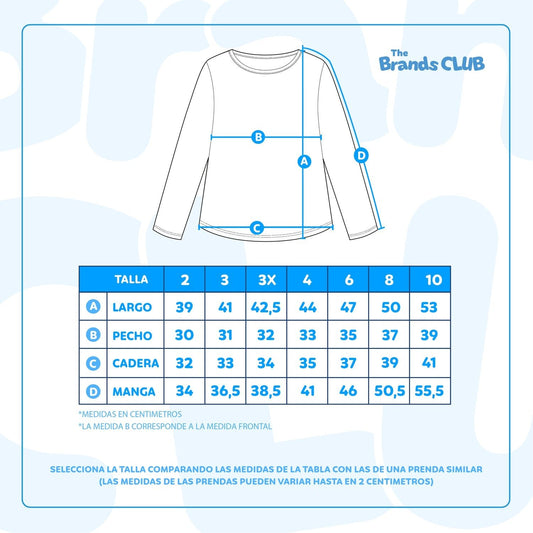 Polera Manga Larga Niña Minnie Disney Celeste - Poleras Chile | The Brands Club cl