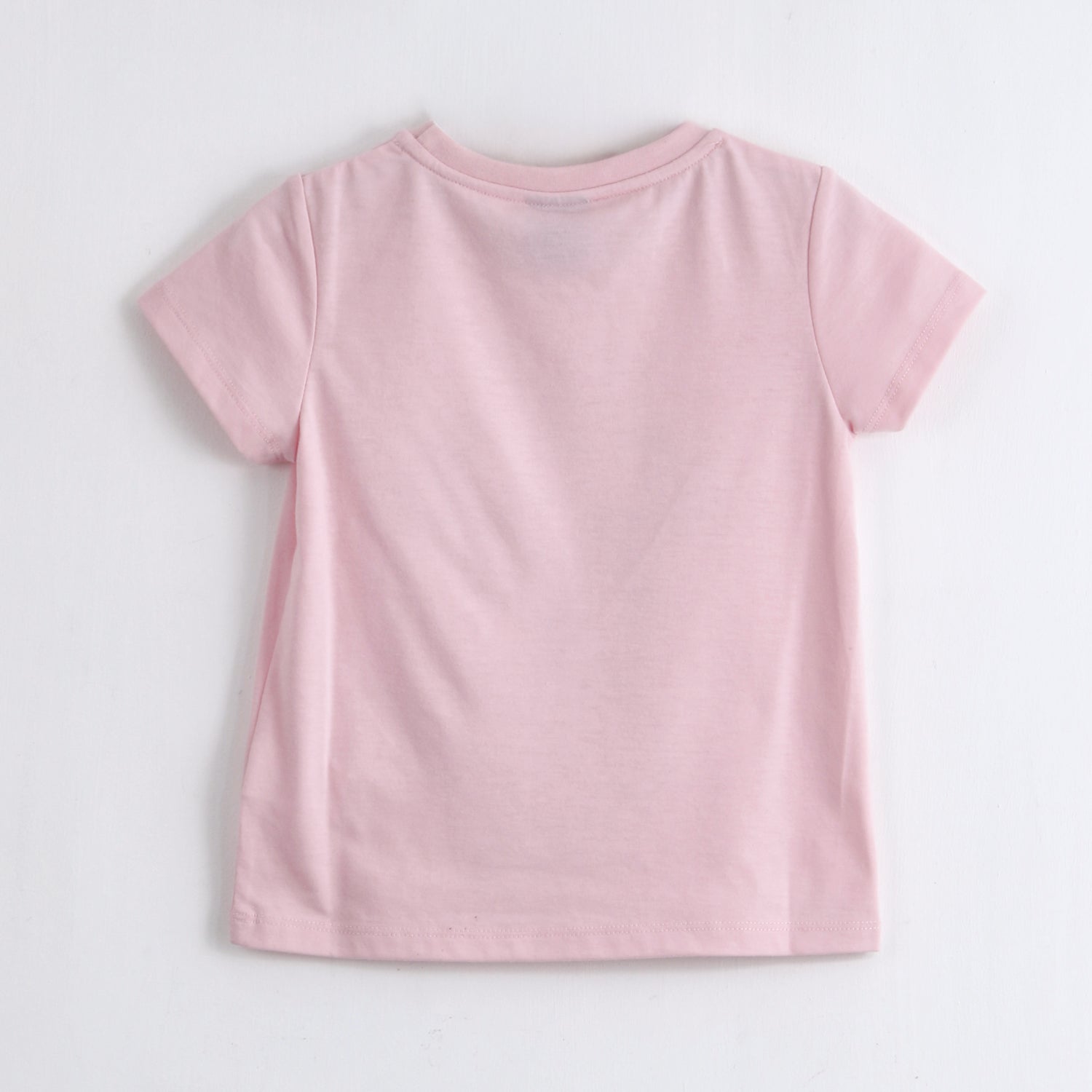 Polera Manga Corta Niña Foil Minnie Rosado Disney