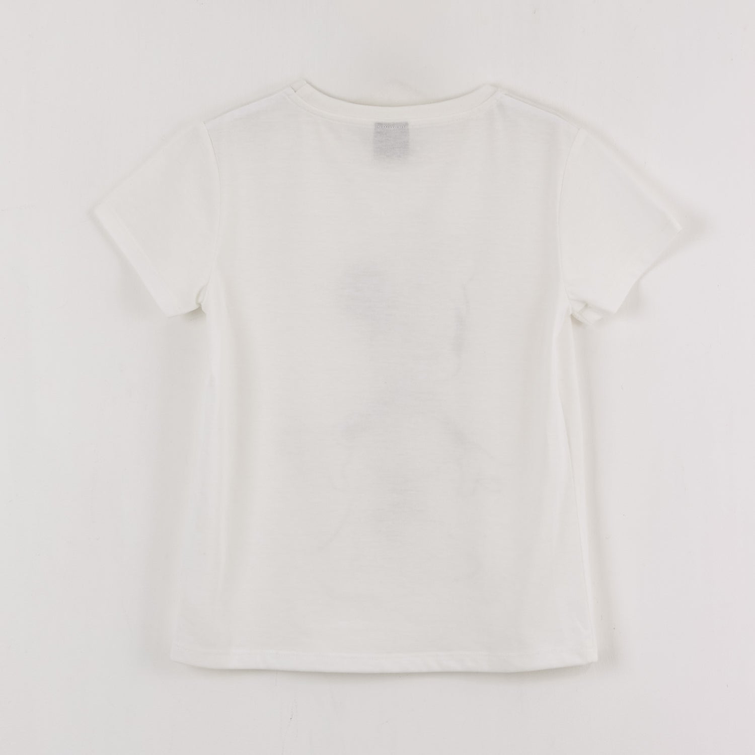 Polera Manga Corta Niña Tonal Minnie Blanco Disney
