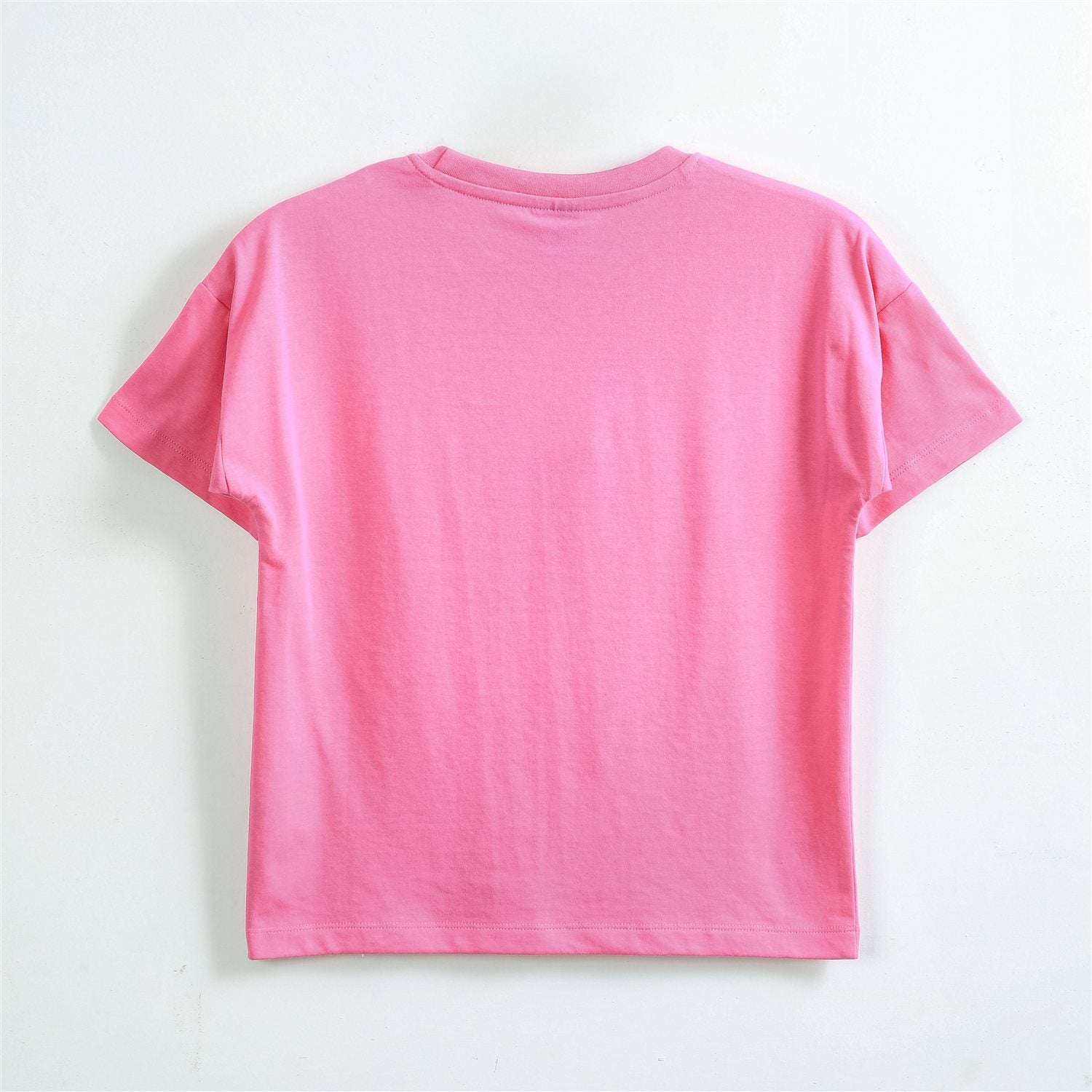 Polera Manga Corta Niña Minnie Disney Cara Rosado