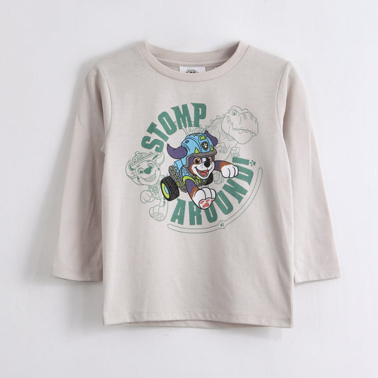 Polera Manga Larga Niño Estampado Beige Paw Patrol - Poleras Chile | The Brands Club cl