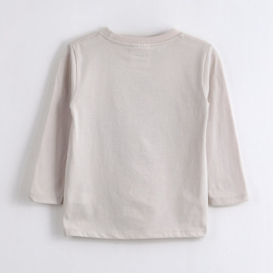 Polera Manga Larga Niño Estampado Beige Paw Patrol - Poleras Chile | The Brands Club cl