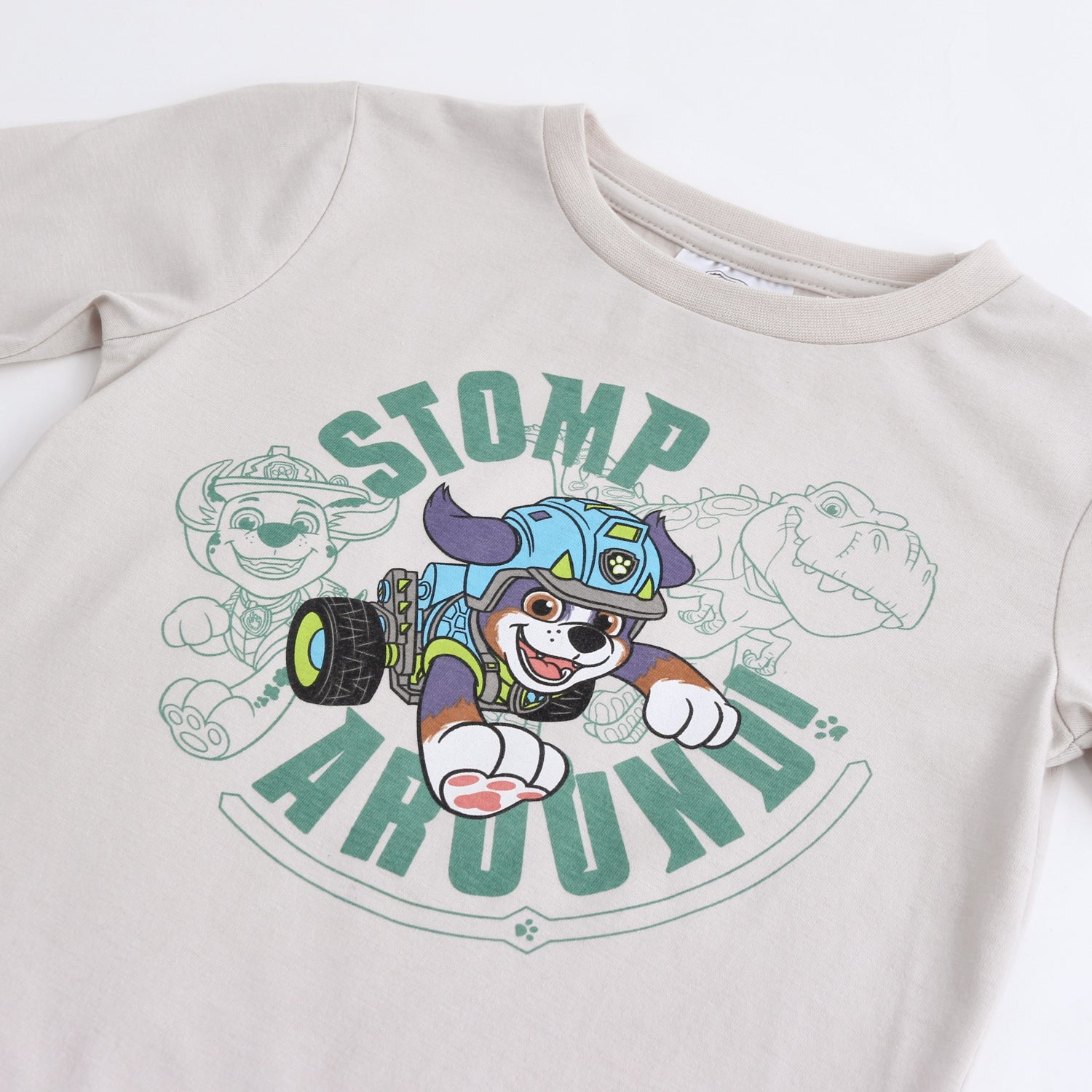 Polera Manga Larga Niño Estampado Beige Paw Patrol