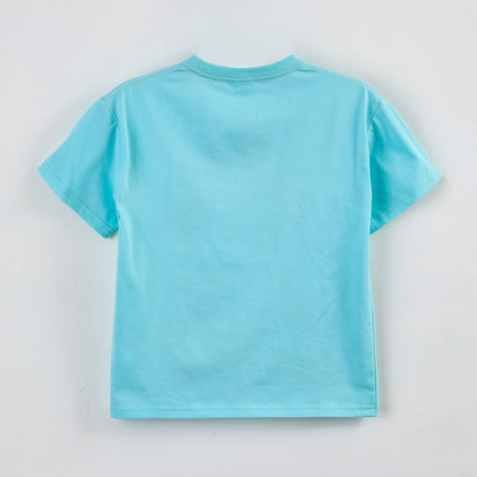 Polera Manga Corta Niño Sonic Anillos Celeste - Poleras Chile | The Brands Club cl