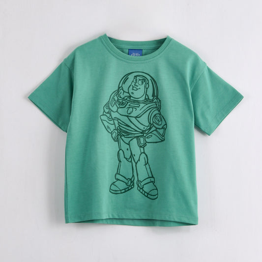 Polera Manga Corta Niño Buzz Lightyear Disney Outline Verde - Poleras Chile | The Brands Club cl